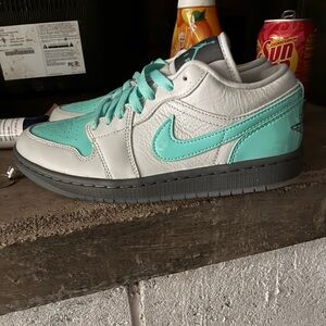 Nike Teal and Gray Women's Sneakers